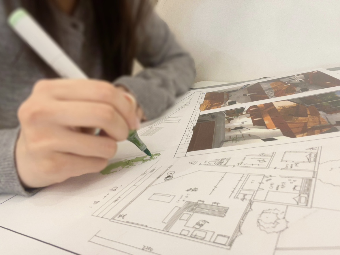 お客様の夢を手描きに♪｜岐阜で建てる注文住宅 シンプル工務店